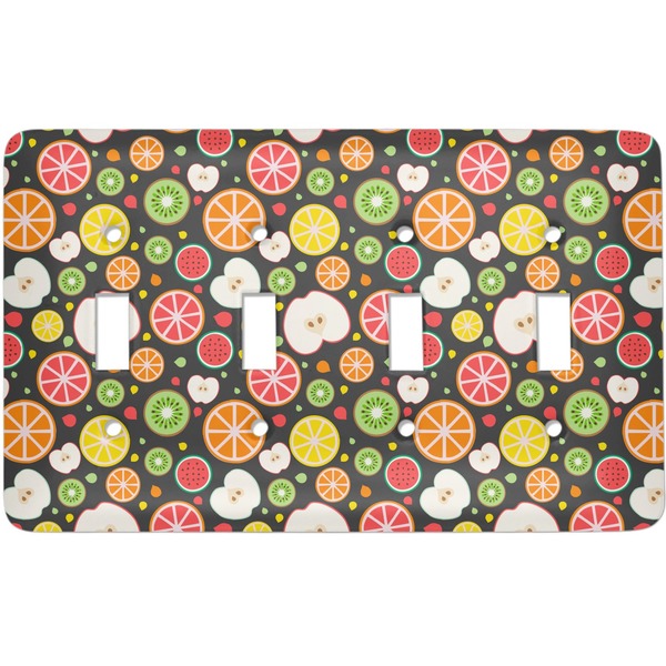 Custom Apples & Oranges Light Switch Cover (4 Toggle Plate)
