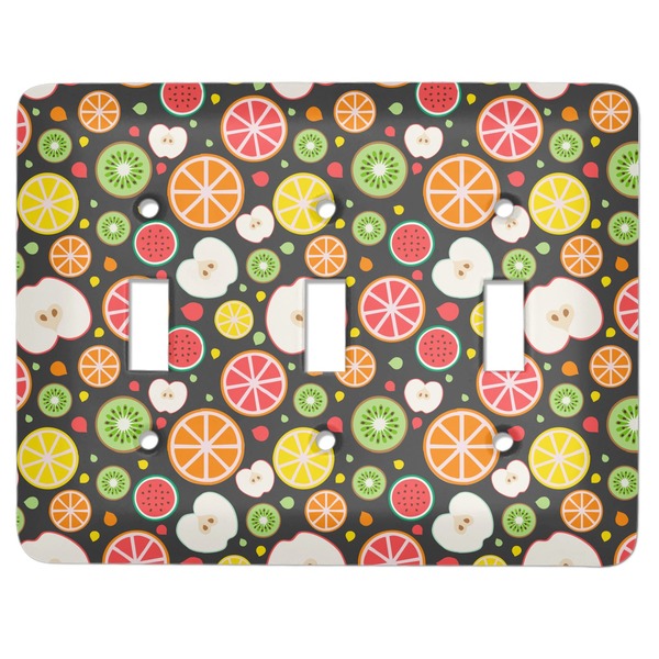 Custom Apples & Oranges Light Switch Cover (3 Toggle Plate)