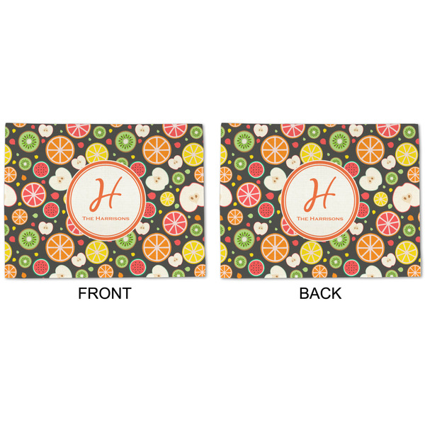 Apples & Oranges Linen Placemat - APPROVAL (double sided)
