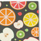 Apples & Oranges Linen Placemat - DETAIL