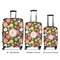 Apples & Oranges Luggage Bags all sizes - With Handle