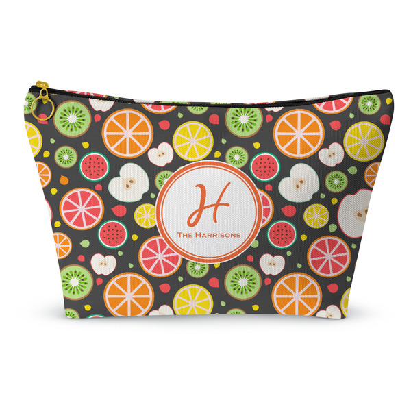 Custom Apples & Oranges Makeup Bag - Small - 8.5"x4.5" (Personalized)