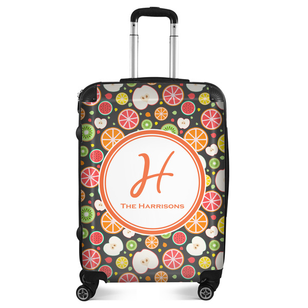 Custom Apples & Oranges Suitcase - 24" Medium - Checked (Personalized)