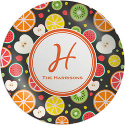 Apples & Oranges Melamine Salad Plate - 8" (Personalized)