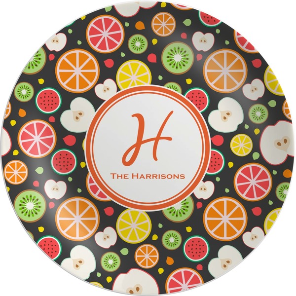 Custom Apples & Oranges Melamine Plate (Personalized)