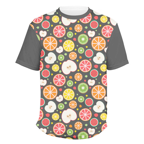 Custom Apples & Oranges Men's Crew T-Shirt - Medium