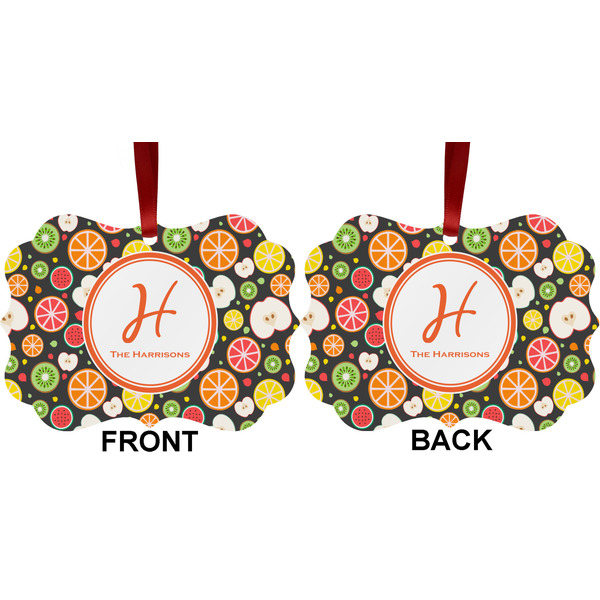 Apples & Oranges Metal Benilux Ornament - Front and Back (APPROVAL)