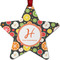 Apples & Oranges Metal Star Ornament - Double Sided w/ Name and Initial
