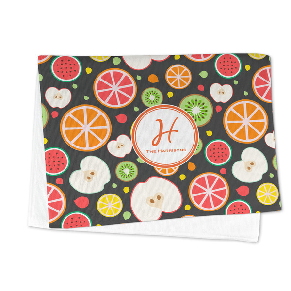 Apples & Oranges Microfiber Dish Towel - FOLDED HALF