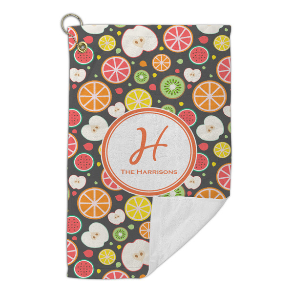 Apples & Oranges Microfiber Golf Towels Small - FRONT FOLDED
