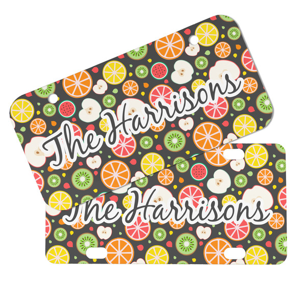 Apples & Oranges Mini License Plates - MAIN (4 and 2 Holes)