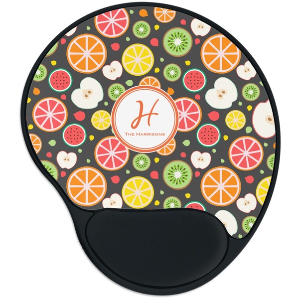 Custom Apples & Oranges Mouse Pad with Wrist Support