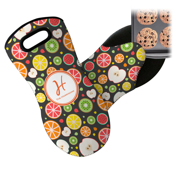 Apples & Oranges Neoprene Oven Mitt