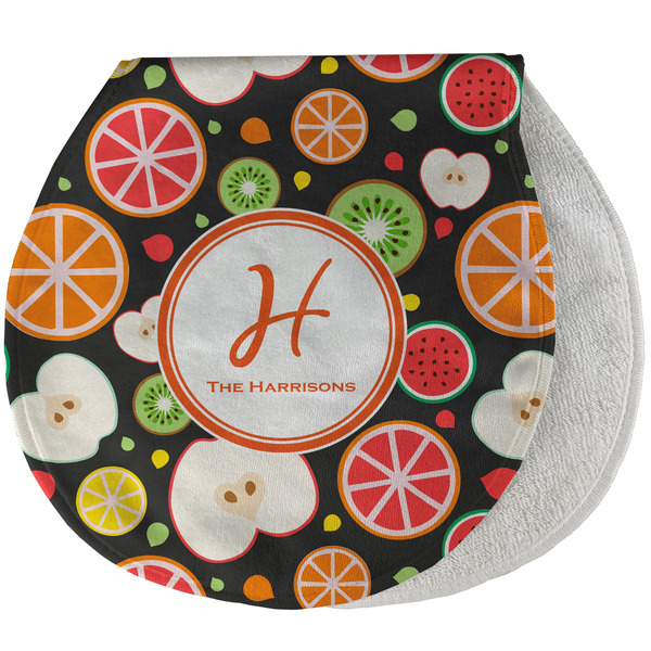 Apples & Oranges New Baby Burp Folded