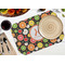 Apples & Oranges Octagon Placemat - Single front (LIFESTYLE) Flatlay