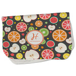 Apples & Oranges Burp Cloth - Fleece w/ Name and Initial