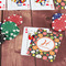 Apples & Oranges On Table with Poker Chips