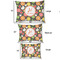Apples & Oranges Outdoor Dog Beds - SIZE CHART