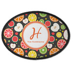 Apples & Oranges Iron On Oval Patch w/ Name and Initial