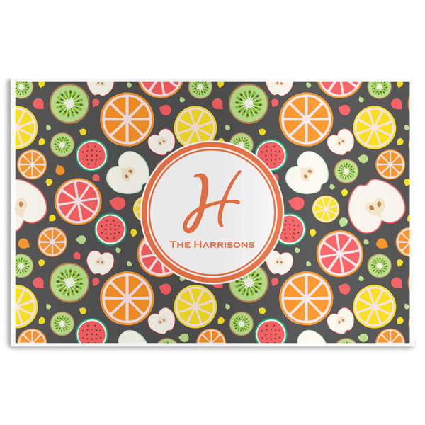 Custom Apples & Oranges Disposable Paper Placemats (Personalized)
