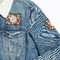 Apples & Oranges Patches Lifestyle Jean Jacket Detail