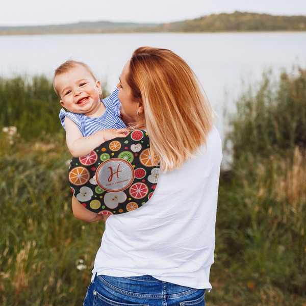 Apples & Oranges Peanut Shaped Burp - Lifestyle