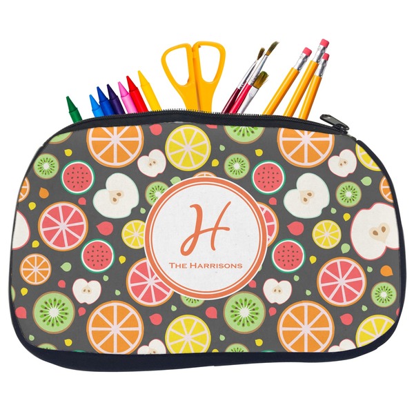 Apples & Oranges Pencil / School Supplies Bags - Medium