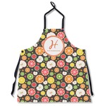 Apples & Oranges Apron Without Pockets w/ Name and Initial
