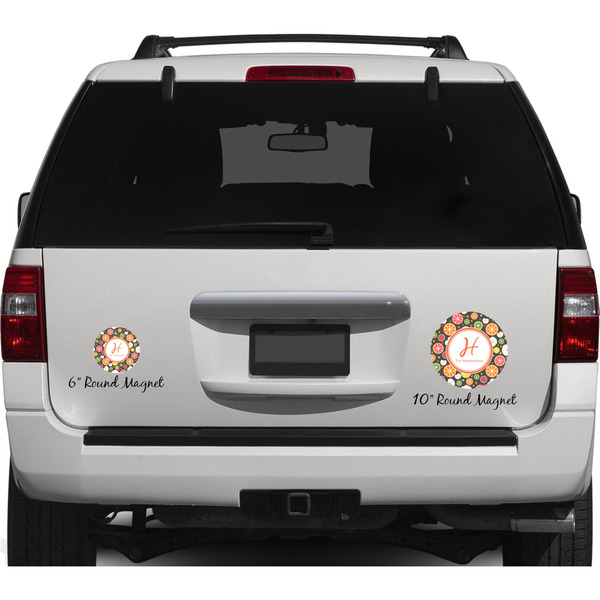 Apples & Oranges Personalized Car Magnets on Ford Explorer