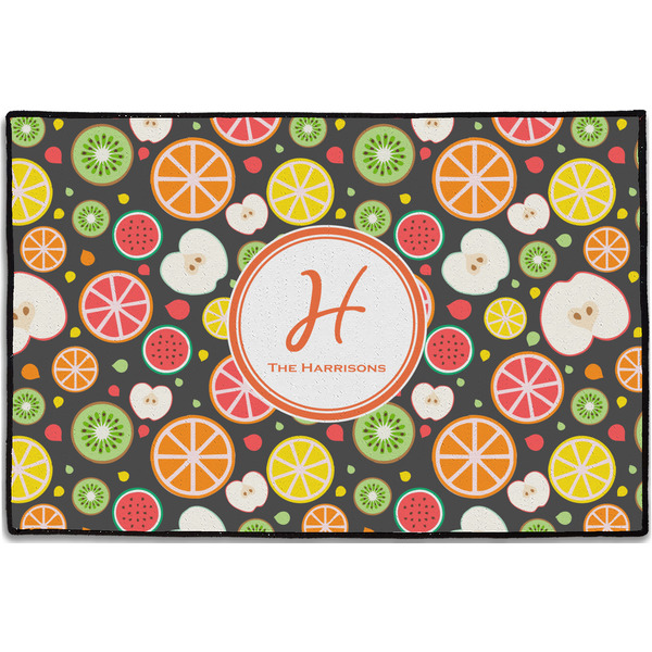 Custom Apples & Oranges Door Mat - 36"x24" (Personalized)