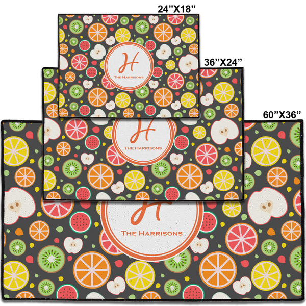 Apples & Oranges Personalized Door Mat - Group Parent IMF