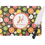 Apples & Oranges Rectangular Glass Cutting Board (Personalized)