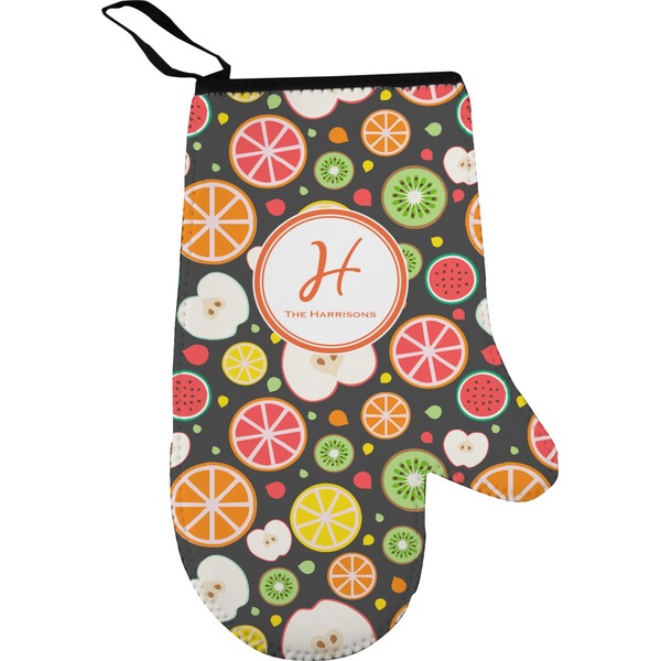 Apples & Oranges Personalized Oven Mitt
