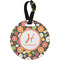 Apples & Oranges Personalized Round Luggage Tag