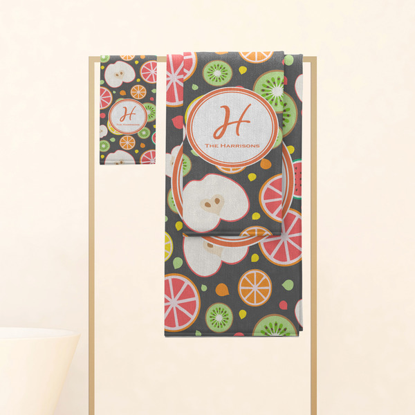 Apples & Oranges Personalized Towel Set