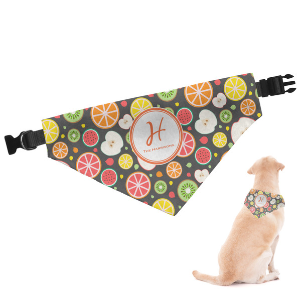 Custom Apples & Oranges Dog Bandana (Personalized)