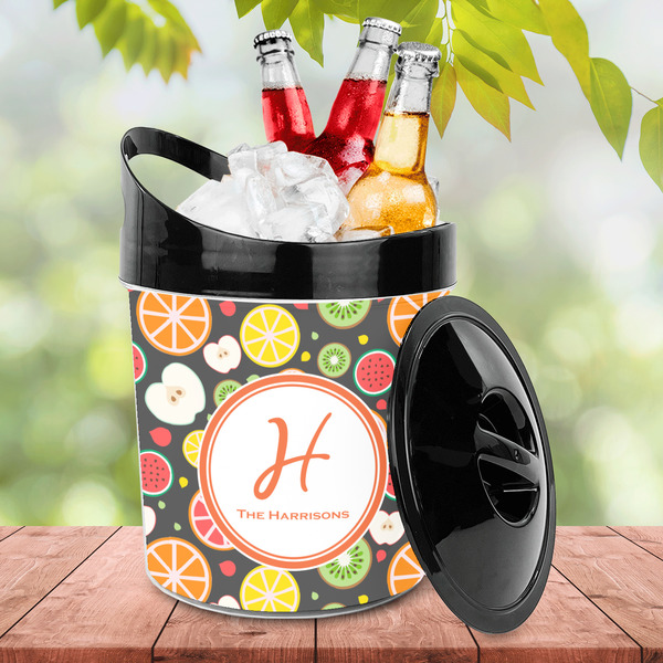 Apples & Oranges Plastic Ice Bucket - LIFESTYLE
