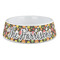 Apples & Oranges Plastic Dog Bowl - Large (Personalized)