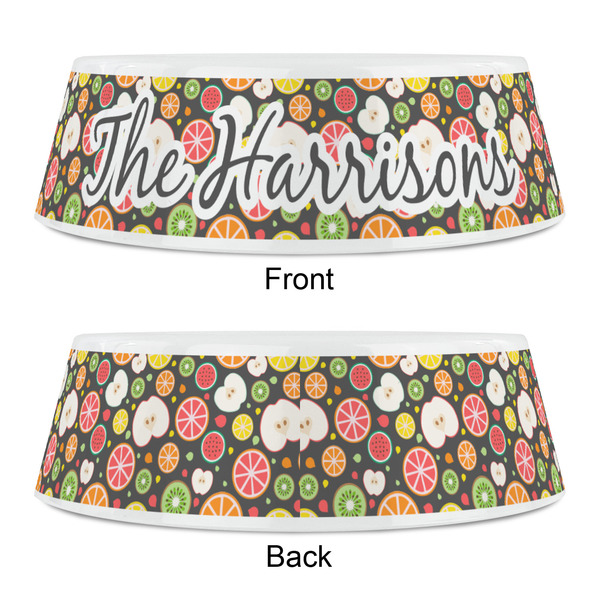 Apples & Oranges Plastic Pet Bowls - Small - APPROVAL