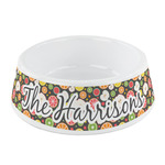 Apples & Oranges Plastic Dog Bowl - Small (Personalized)