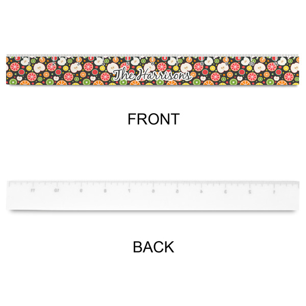 Apples & Oranges Plastic Ruler - 12" - APPROVAL