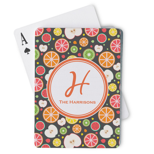 Custom Apples & Oranges Playing Cards (Personalized)