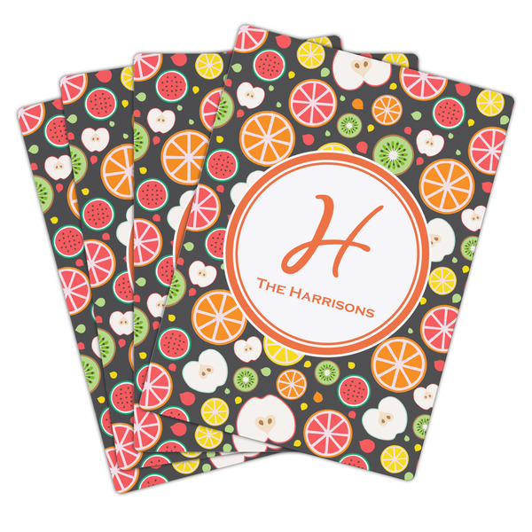 Apples & Oranges Playing Cards - Hand Back View