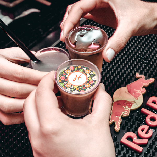 Apples & Oranges Printed Drink Topper - XSmall - In Shot Glass