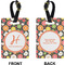 Apples & Oranges Rectangle Luggage Tag (Front + Back)