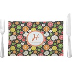 Apples & Oranges Glass Rectangular Lunch / Dinner Plate (Personalized)