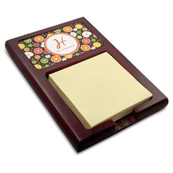 Apples & Oranges Red Mahogany Sticky Note Holder (Personalized)