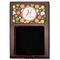 Apples & Oranges Red Mahogany Sticky Note Holder - Flat