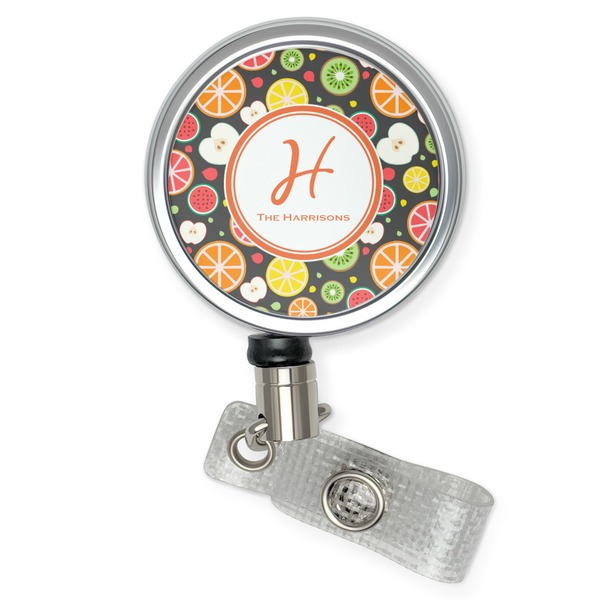 Custom Apples & Oranges Retractable Badge Reel (Personalized)