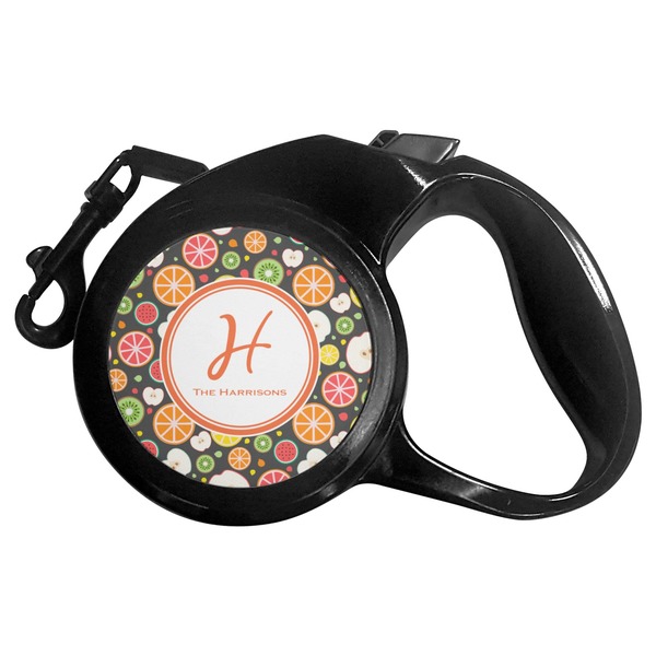 Custom Apples & Oranges Retractable Dog Leash - Small (Personalized)